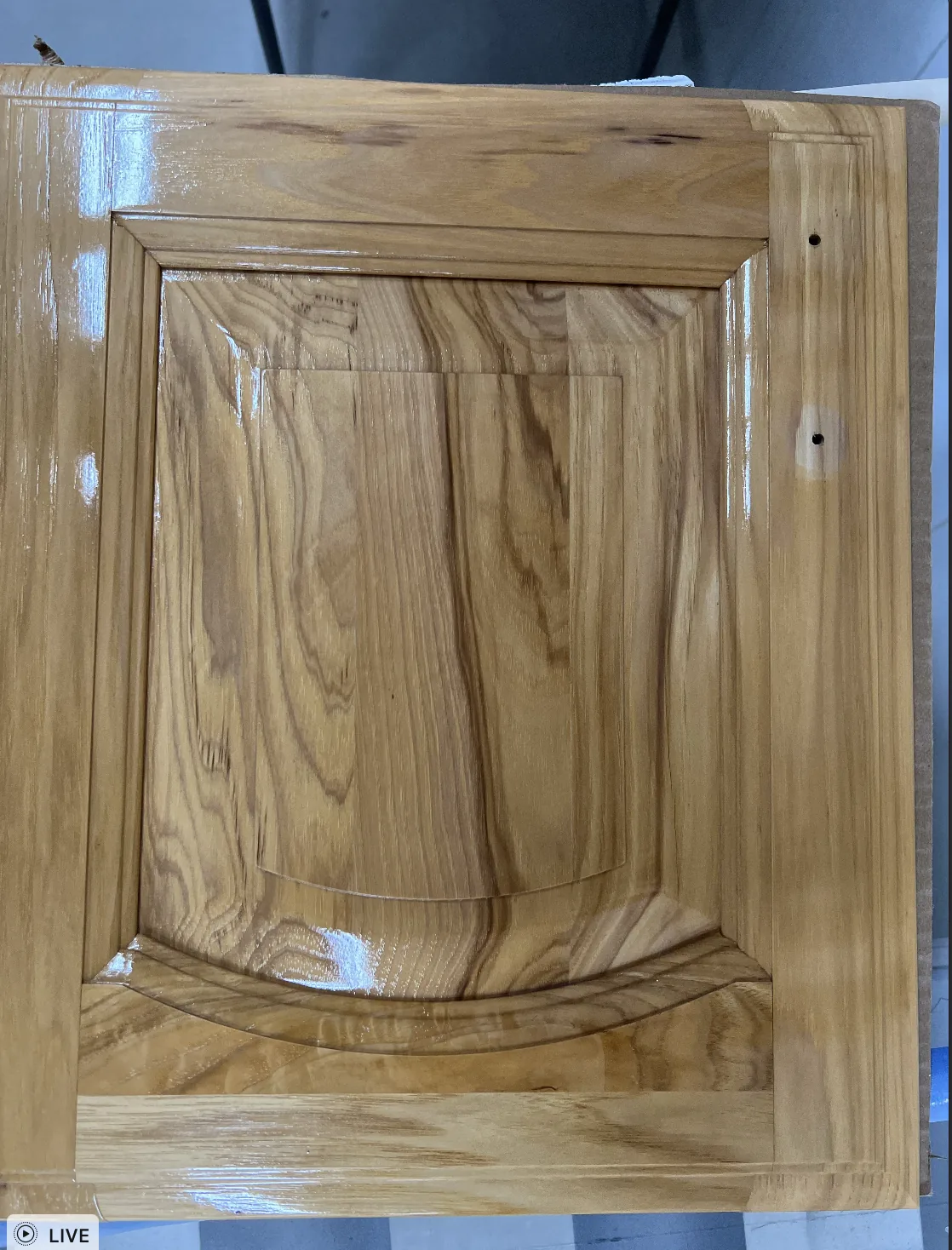 Furniture refinishing Scranton PA - hickory cabinet restoration after